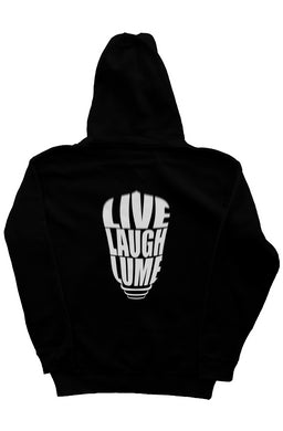 Live, Laugh, Lume - BLACK independent zip hoody